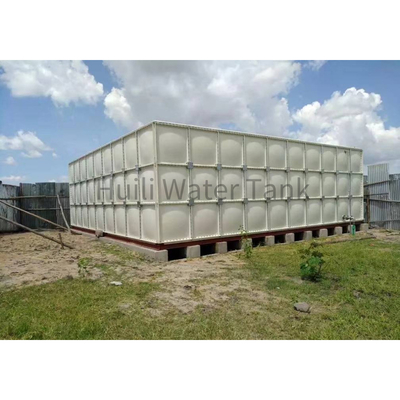 Hotels 10000 Liter GRP FRP Fiberglass Rainwater Storage Tanks For Fire Fighting Water Tank Reinforced Insulated Panel