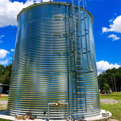 Hotels manufacture direct sale collection corrugated industrial tank rainwater irrigation steel tank galvanized round water tank
