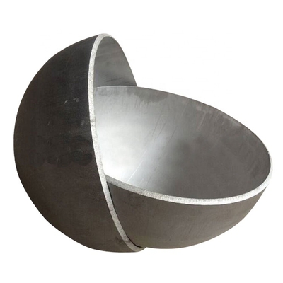 Hemispherical Carbon Steel Stainless Steel Head , Spherical Head Without Hemming Equal