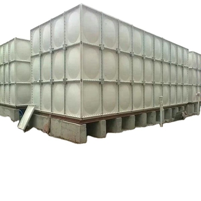 Sectional Rectangular SMC Fiberglass Panel Farms GRP FRP Water Storage Tank 100m3 Agriculture Modular Rainwater Storage
